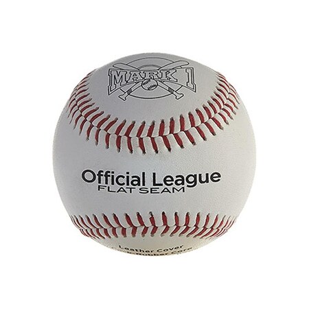 Ssn Mark 1 Official League Flat-Seam Baseballs, Pack of 12, 12PK BSOLBFS